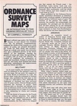 Item #337536 Ordnance Survey Maps. This is an original article separated from an issue of The...