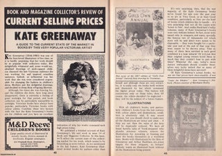 Item #337550 Kate Greenaway : Popular Victorian Artist. This is an original article separated...