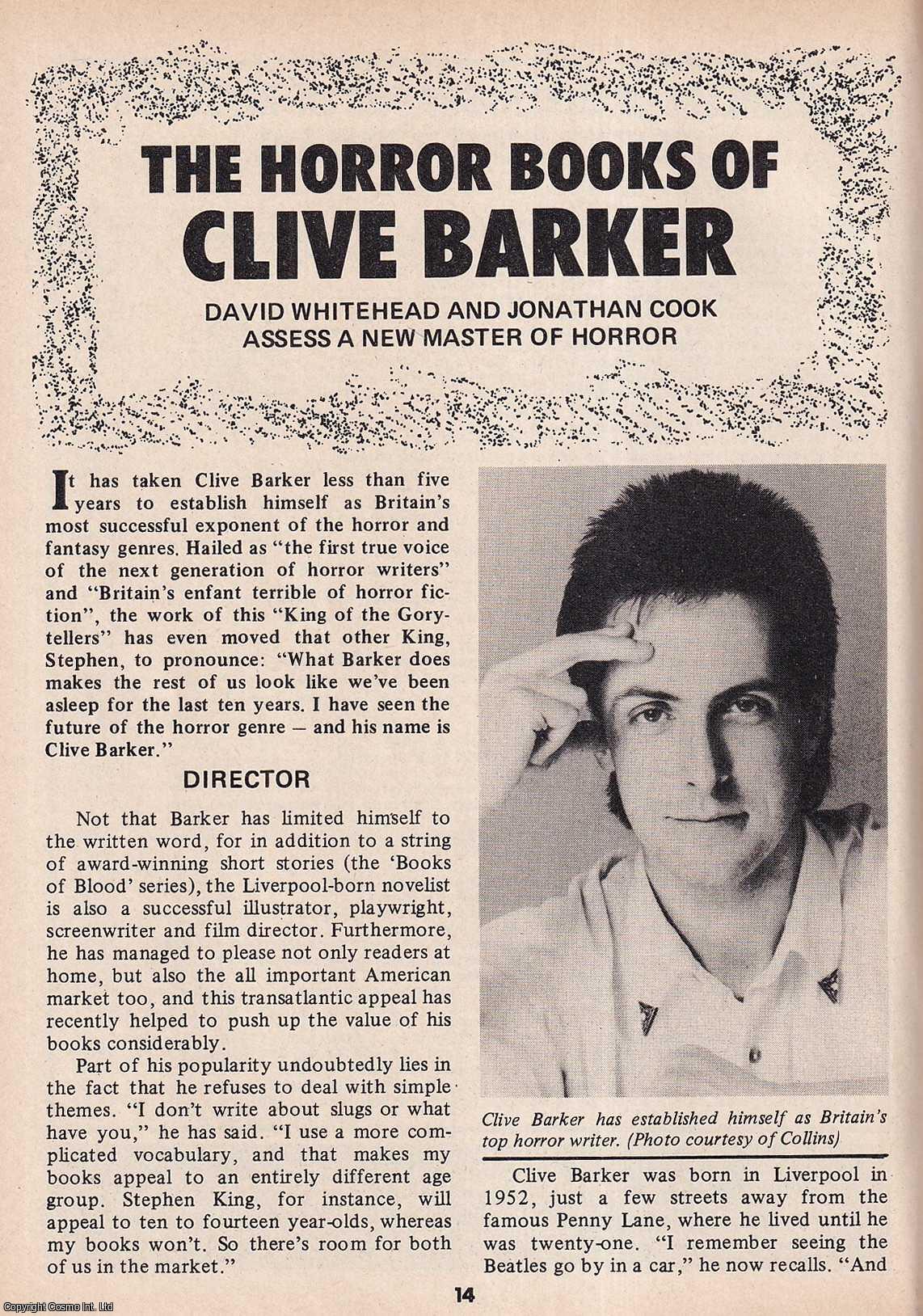 Clive Barker Unbound : A Tour Through the Darker Books. By David ...
