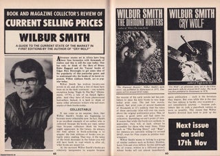 Item #337559 Wilbur Smith : The Market in First Editions. This is an original article separated...