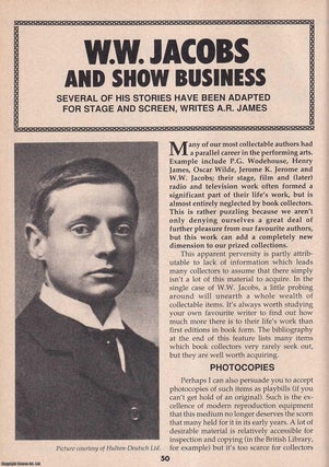 Item #337565 William Wymark Jacobs & Show Business (Author). This is an original article...