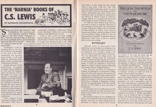 Item #337583 The Narnia Books of C.S. Lewis. This is an original article separated from an issue...