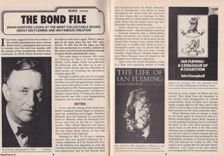 Item #337590 The James Bond File. This is an original article separated from an issue of The Book...