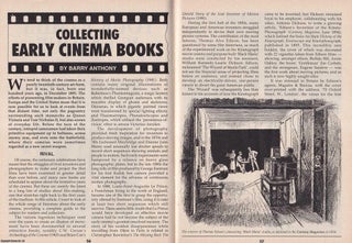 Item #337594 Collecting Early Cinema Books. This is an original article separated from an issue...