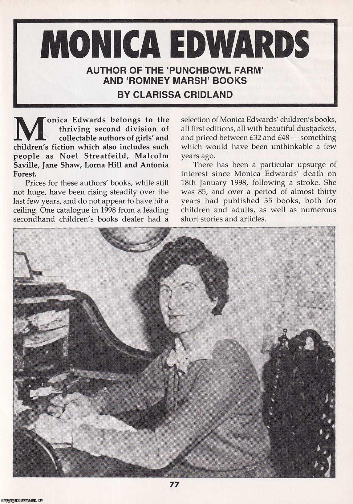 Monica Edwards : Author of The Punchbowl Farm & Romney Marsh Books ...