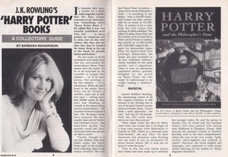 Item #337617 J.K. Rowling's Harry Potter Books : A Collectors Guide. This is an original article...