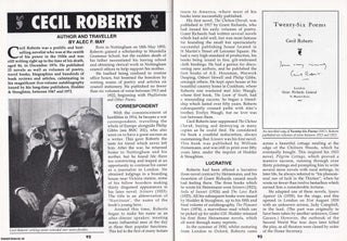 Item #337631 Cecil Roberts : Author & Traveller. This is an original article separated from an...
