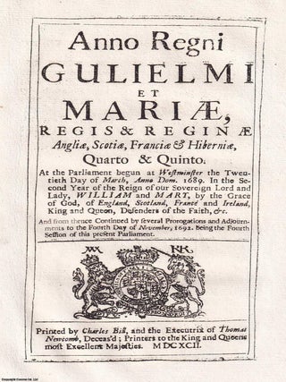 1692. An Act to Make Parishioners of The Church United Contributors to The Repairs and Ornaments of The Church to whom The Union is made.