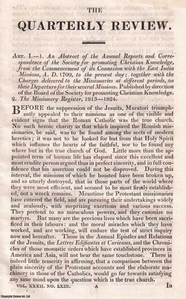 East India Missions from their beginnings in 1709 to 1820s. SPCK EAST INDIA MISSIONS.