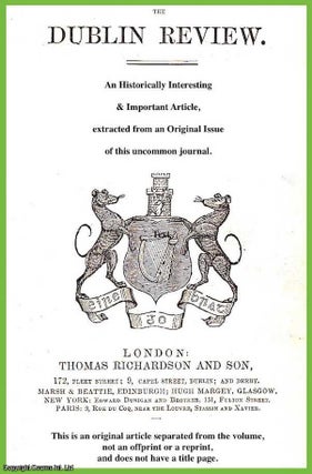Item #348615 Memoirs of a Royalist. A summary and review of the book by Comte de Falloux about...