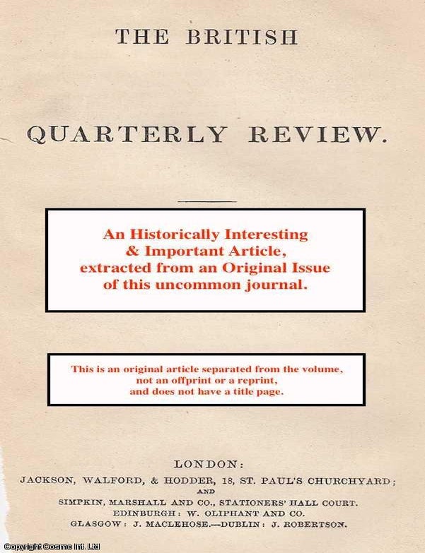 Item #348761 The Chemistry of Common Life. An article printed in 1855, written by A BRITISH...