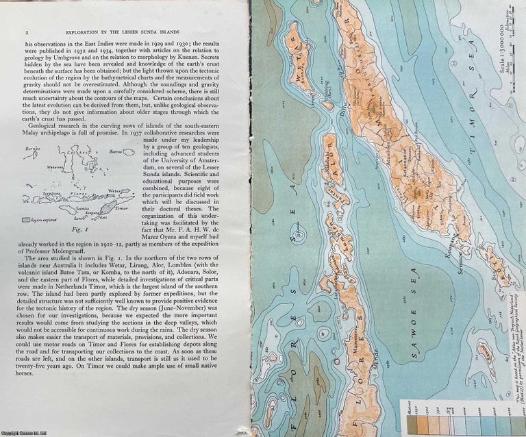 Item #349140 Exploration in the Lesser Dunda Islands. East Indian Archipelago research. An original article from the Royal Geographical Society journal, 1939. H. A. Brouwer.