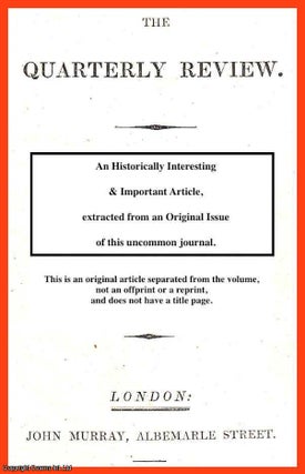 Item #349425 Law of Libel the State of the Press. An uncommon original article from The Quarterly...