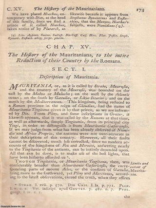 The Western African Kingdoms. The History of the Mauritanians, to the intire Reduction of the. MAURITANIA BEFORE ROME.
