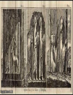 Item #351236 1747. Engraving: Various pieces of the pilasters of the Royal Palace at Persepolis....