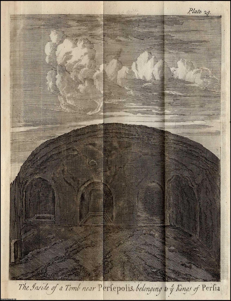 Item #351240 1747. Engraving: The inside of a tomb near Persepolis belonging to the Kings of...