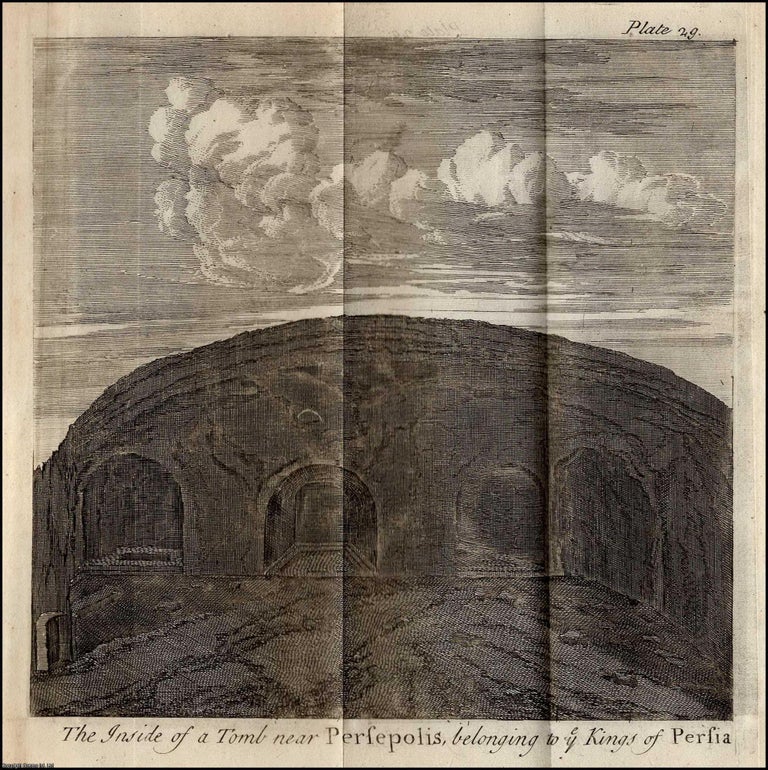 Item #351240 1747. Engraving: The inside of a tomb near Persepolis belonging to the Kings of...