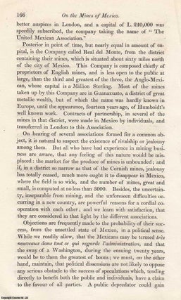 Item #351772 On the Mines of Mexico. Communicated by a Gentleman intimately connected with...