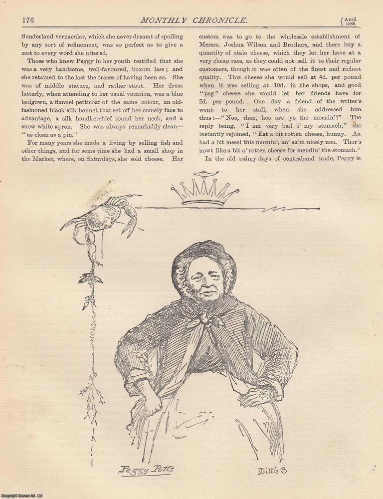 Item #351846 Peggy Potts. Mrs. Margaret Potts, Sunderland. An original article from The Monthly...
