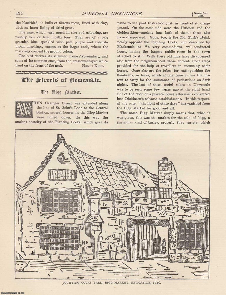 Item #351865 The Bigg Market, the Streets of Newcastle. An original article from The Monthly...