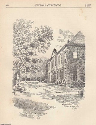 Item #351911 The Manor of Wallington, Northumberland. An original article from The Monthly...