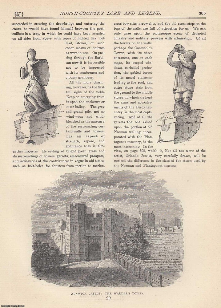 Item #351913 Alnwick Castle. An original article from The Monthly Chronicle 1890. F R. Wilson.