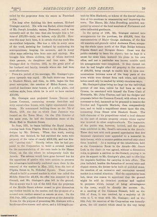 Item #351919 Richard Grainger, Builder, Newcastle. An original article from The Monthly Chronicle...