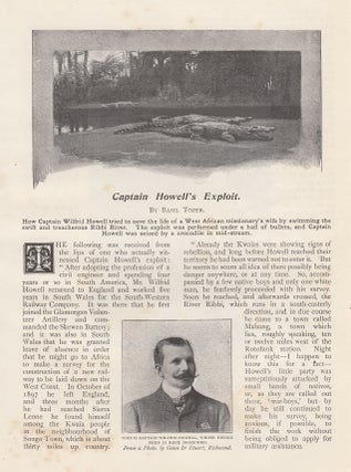 Item #352394 Captain Howell's Exploit. An uncommon original article from the Wide World Magazine,...