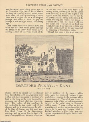 Item #352596 Darford Town and Church. An original article from The Antiquary Magazine, 1914. Mary...