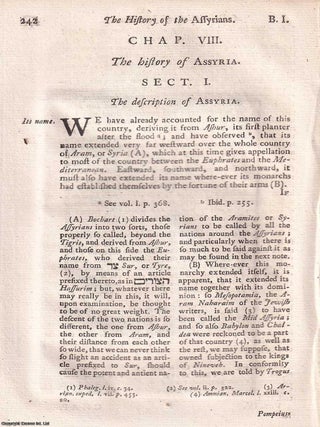 A Survey of Early Mesopotamian Dominion. The History of Assyria, from The Universal History, from. ASSYRIA: POWER ON THE TWO.