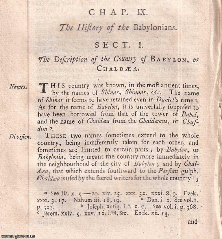Item #352972 Dominion of the Early Babylonians. The History of the Babylonians, from The...