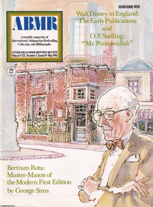Item #353916 Bertram Rota, Bookseller. An original article contained in a complete monthly issue...