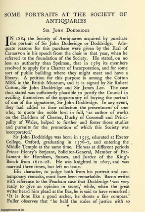 Item #354186 Some Portraits At The Society Of Antiquaries: Sir John Doddridge, Richard III,...