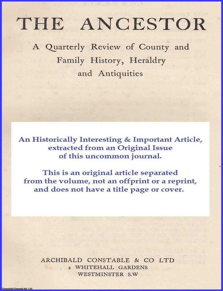 Item #354233 Notes On The Montagu Monument In Salisbury Cathedral. An original article from The...
