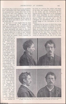 Item #354362 Detectives at School. M. Bertillon's New Method of Descriptive Portraits. An...