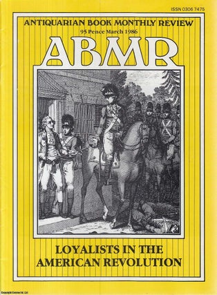 Item #354680 Loyalists in the American Revolution and their Publications. An original article...