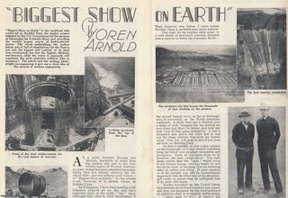 Item #355765 The Biggest Show on Earth : the Boulder Dam Construction, Colorado. An uncommon...