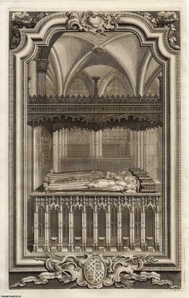 Item #356291 The Monument of King Henry IV in the Cathedral of Canterbury. Engraved by Pieter...