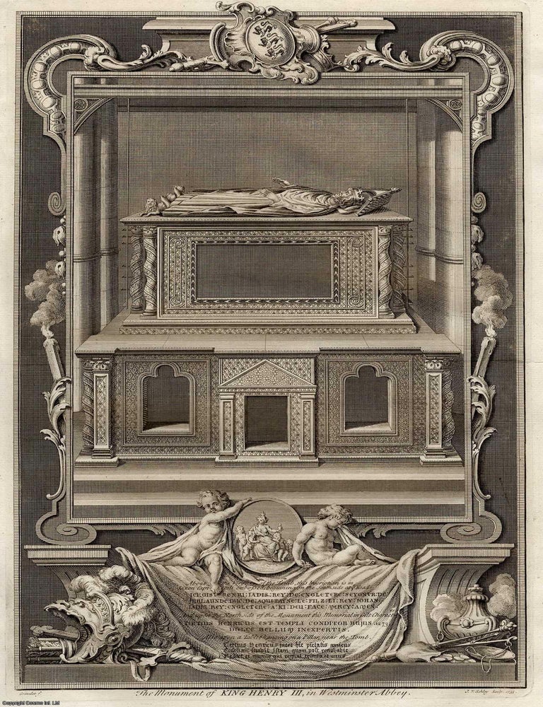 Item #356293 The monument of King Henry III in Westminster Abbey, engraved by Jakob van der...