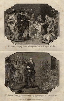 Item #356420 Engraving. Dr. Hooper, Bishop of Gloucester, saluted by the People on his way to the...