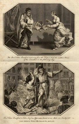 Item #356424 Engraving. The Rev'd John Bradford receiving from the Keeper's Wife the sudden news...