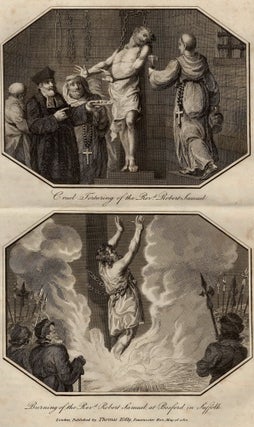 Item #356425 Engraving. Cruel Torturing of the Rev'd Robert Samuel, ALONG WITH Burning of the...
