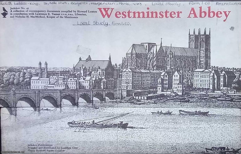 Item #356819 Westminster Abbey. Jackdaw 40. Facsimile documents, letters, and posters. Howard Loxton.