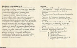 The Restoration of Charles II. Jackdaw 29. Facsimile documents, letters, and posters.