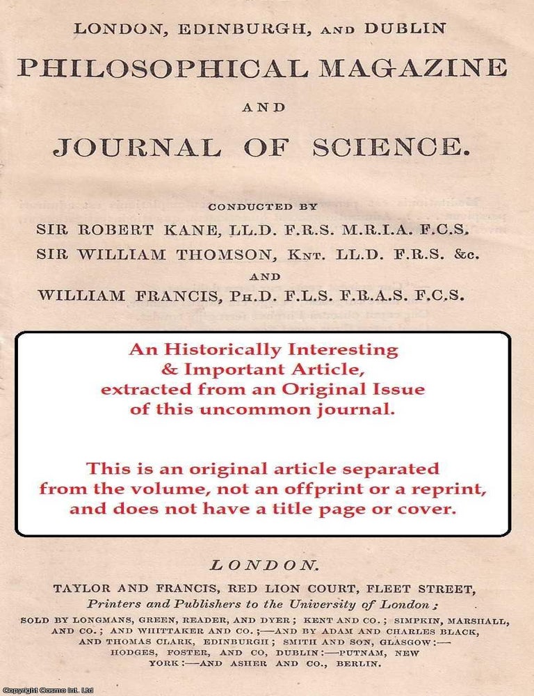 Item #356906 On Aniline Derivatives. An original article from The London, Edinburgh, and Dublin...