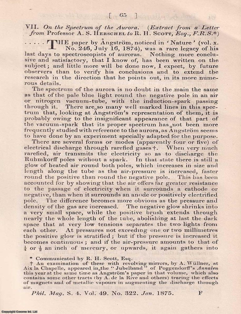 Item #356909 On Polarization by Diffusion of Light. An original article from The London,...
