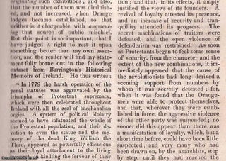 Item #357019 Letter From an Old Orangeman (concl). A rare original article from the Dublin...