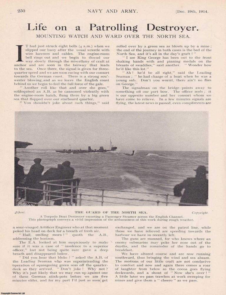 Item #357053 Life on a Patrolling Naval Destroyer; Mountaineering Soldiers, the Chasseurs Alpins...