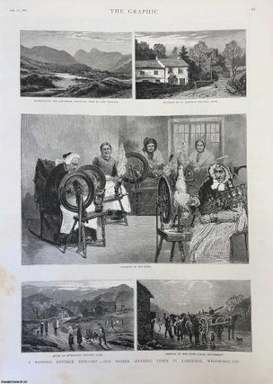Item #357113 Linen Spinning in Langdale, Westmoreland - St Martin's Spinning Home for Old Women....