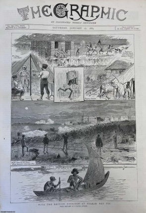 Item #357114 With the British Garrison at Suakim, Red Sea, Sudan. Front page illustration of...